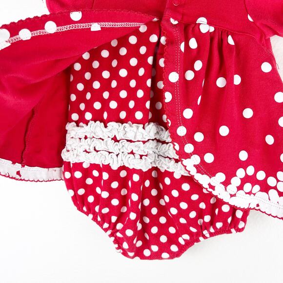 Disney Parks Minnie Mouse Dress One Piece Size 12 Months - Picture 5 of 11